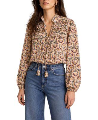 Women's Floral Print Ruffle Blouse by MINT VELVET