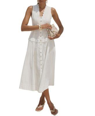 Women's Ramie Drop Waist Maxi Dress by MINT VELVET