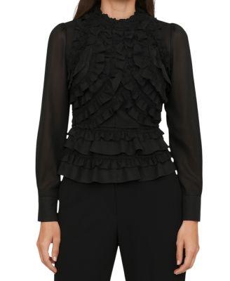 Women's Ruffle Detail Blouse by MINT VELVET