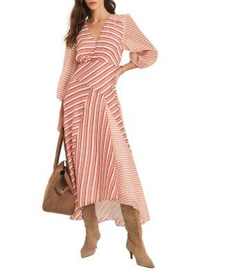 Women's Striped Panelled Midi Dress by MINT VELVET