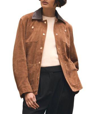 Women's Suede Barn Jacket by MINT VELVET