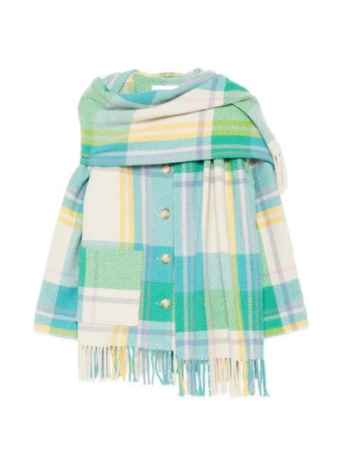blanket scarf coat by MIRA MIKATI