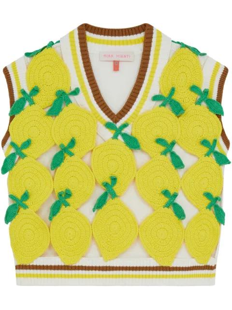 crochet-lemon vest by MIRA MIKATI