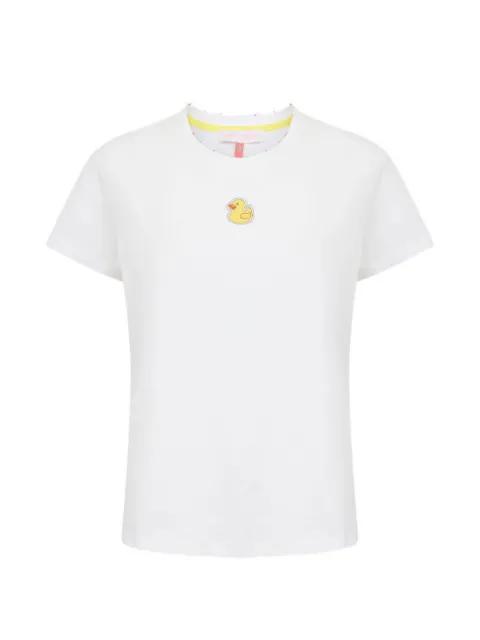 duck-embroidered T-shirt by MIRA MIKATI