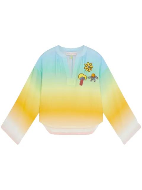 logo-appliqué blouse by MIRA MIKATI