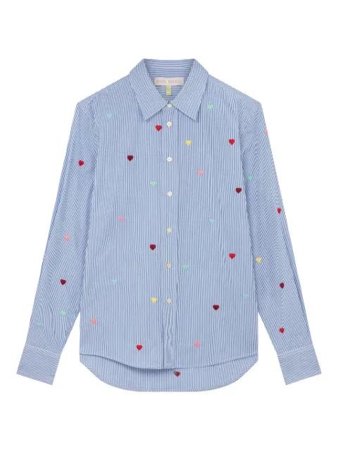 striped heart shirt by MIRA MIKATI