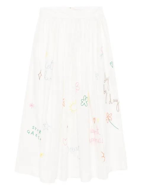 white A-line skirt by MIRA MIKATI
