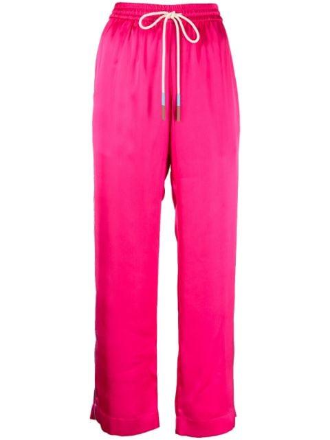x Javier Calleja satin pyjama bottoms by MIRA MIKATI