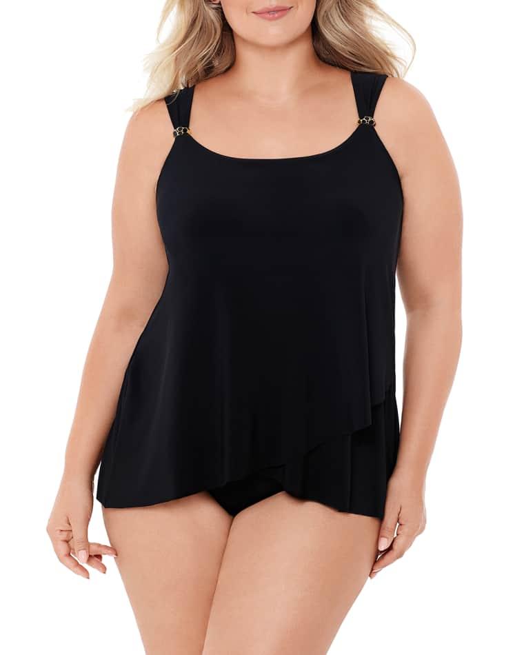 Plus Size Dazzle Underwire Tankini Top by MIRACLESUIT