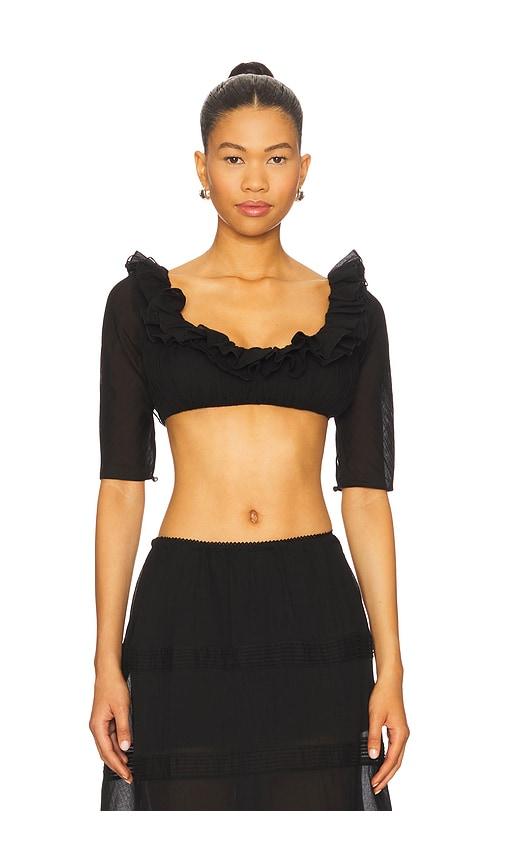 Mirror Palais Blouse in Black by MIRROR PALAIS