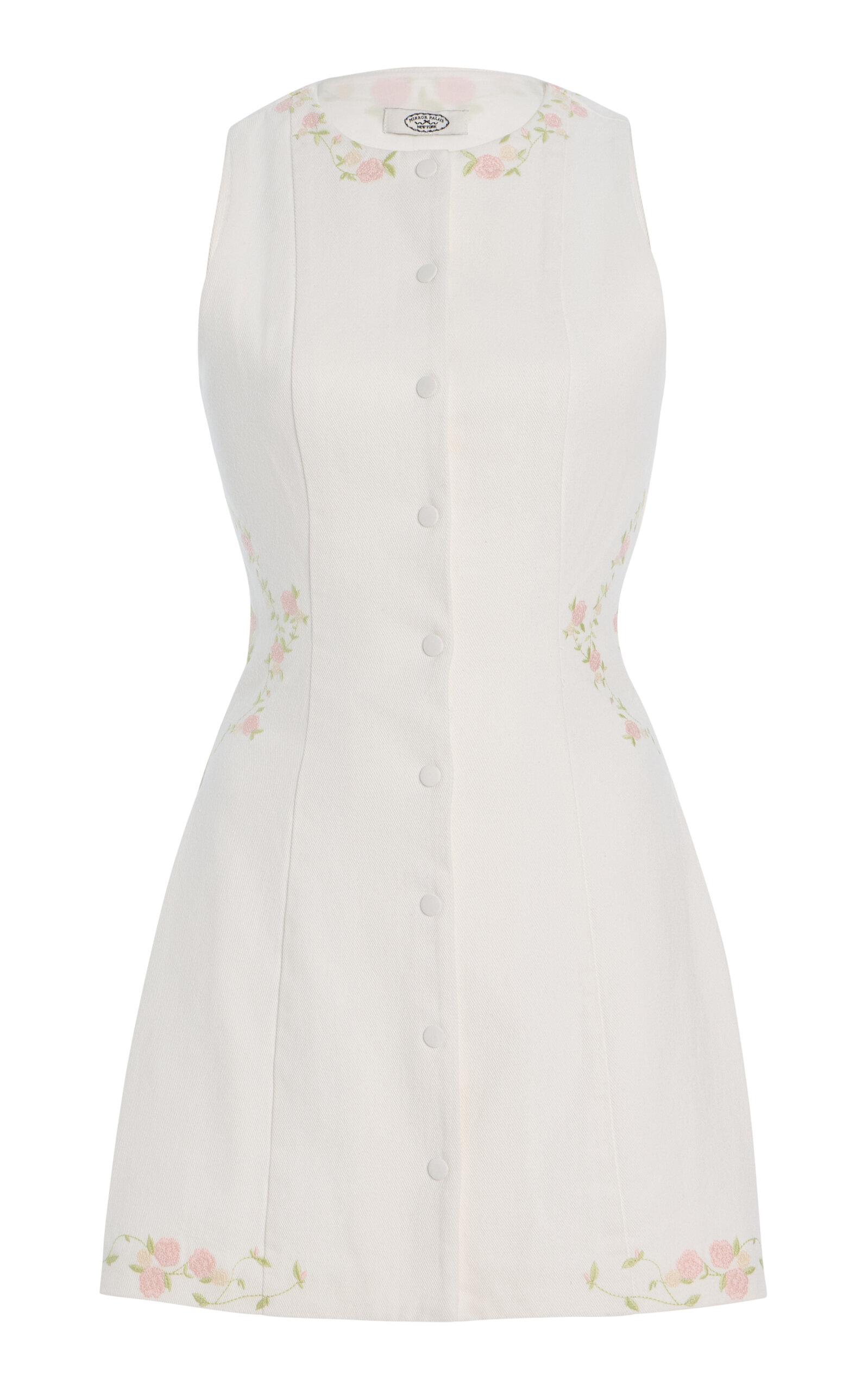 Mirror Palais Embroidered Cotton Mini Dress - Moda Operandi by MIRROR PALAIS