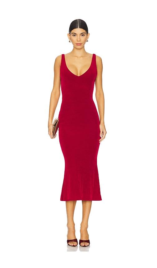 Mirror Palais Iman Supermodel Dress in Red by MIRROR PALAIS