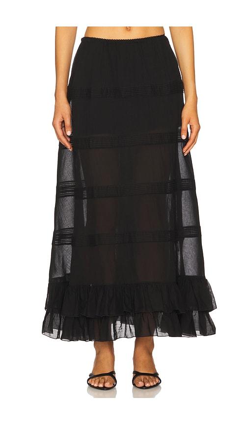 Mirror Palais Maxi Skirt in Black by MIRROR PALAIS