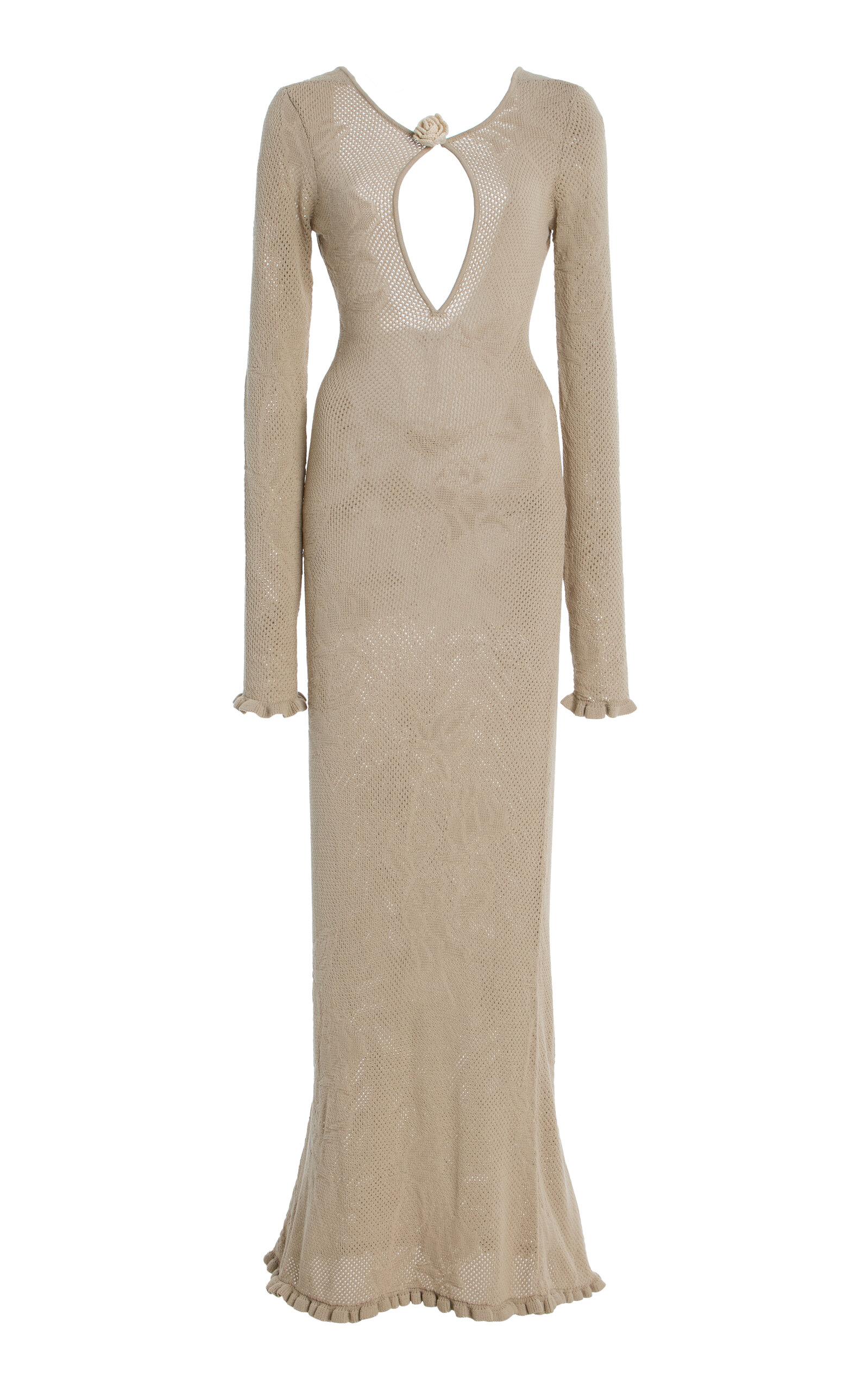 Mirror Palais Open-Knit Cotton Maxi Dress - Moda Operandi by MIRROR PALAIS