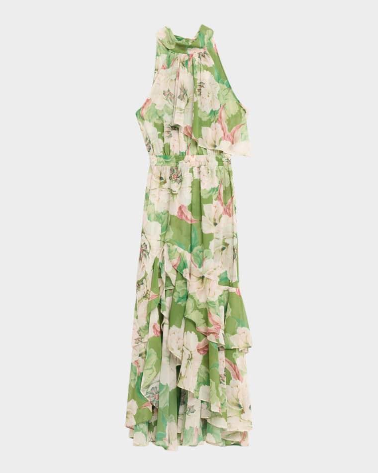 Aneva Halter High-Low Dress by MISA LOS ANGELES