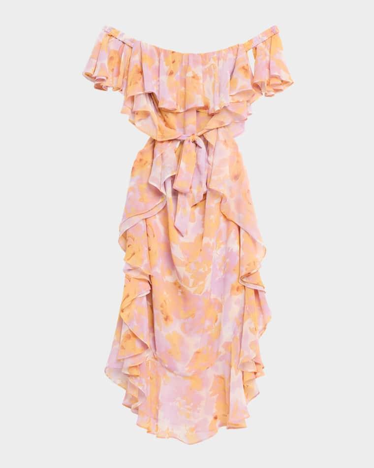 Carla Floral Off-Shoulder Maxi Dress by MISA LOS ANGELES