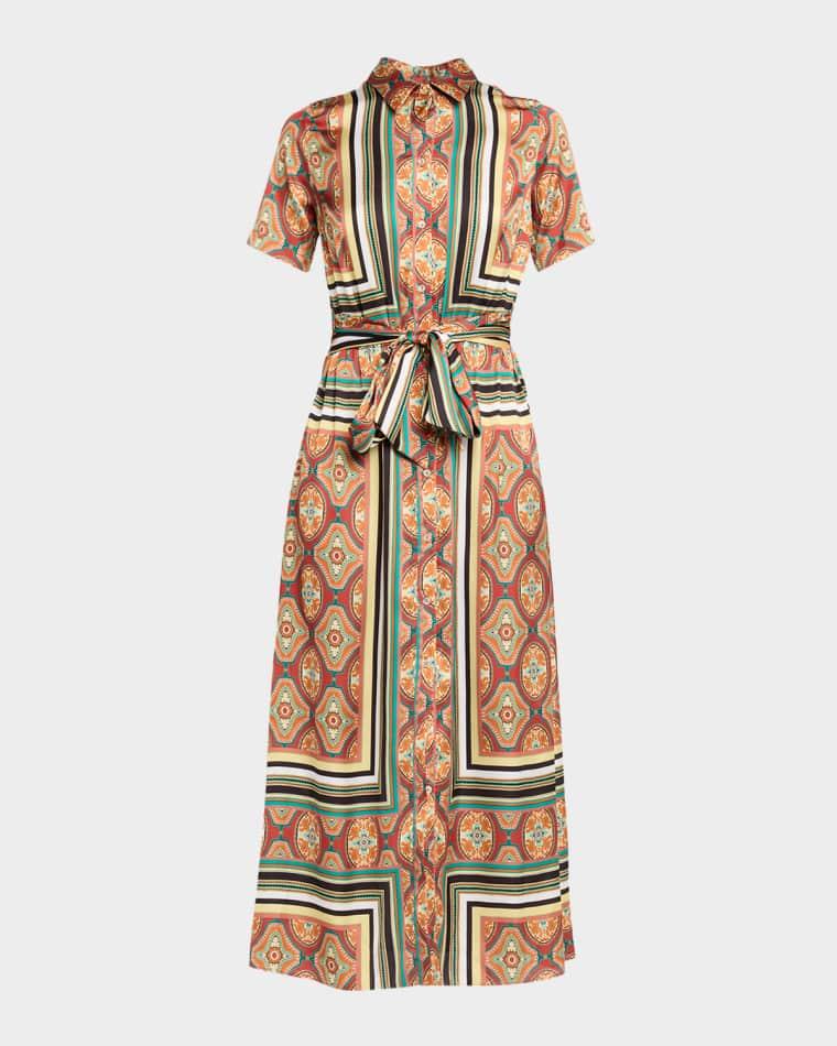 Emil Belted Midi Shirtdress by MISA LOS ANGELES