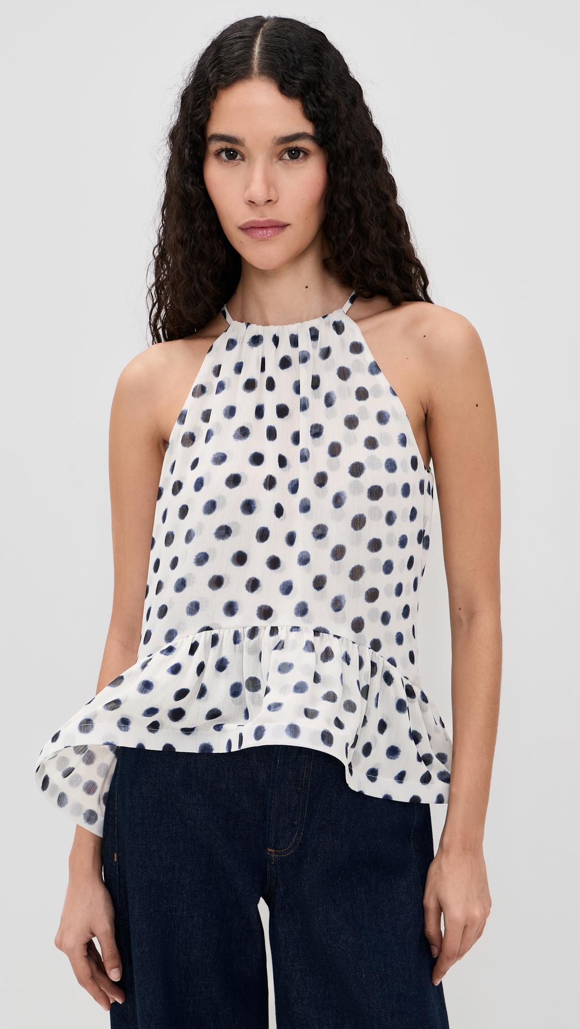 Faith Chiffon Halter Top by MISA LOS ANGELES