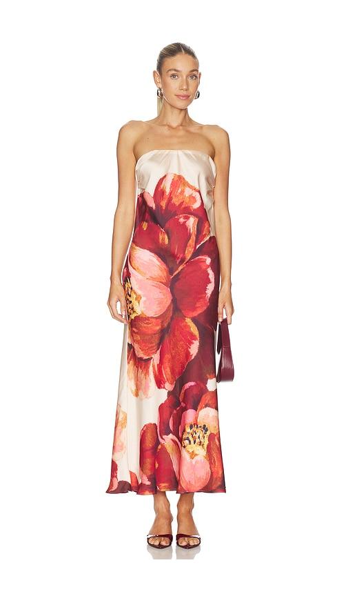 MISA Los Angeles Cheryl Dress in Red by MISA LOS ANGELES