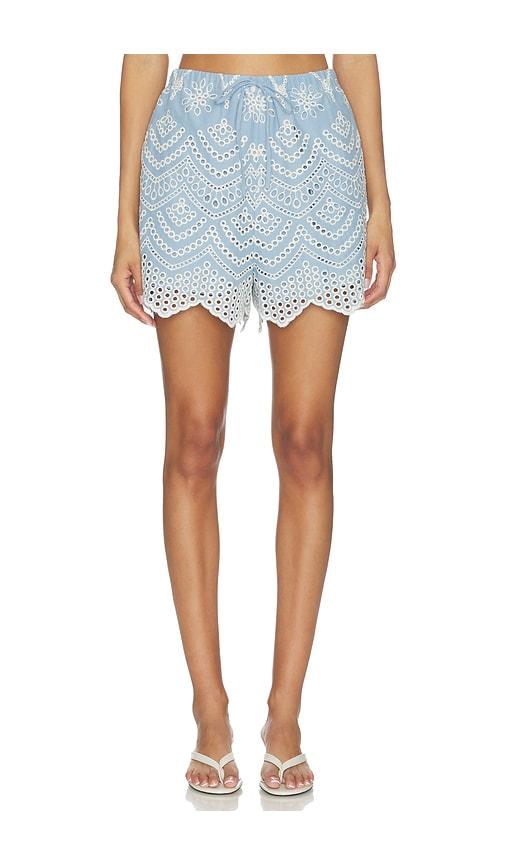 MISA Los Angeles Elias Short in Baby Blue by MISA LOS ANGELES