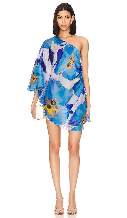 MISA Los Angeles Hera Dress in Blue by MISA LOS ANGELES