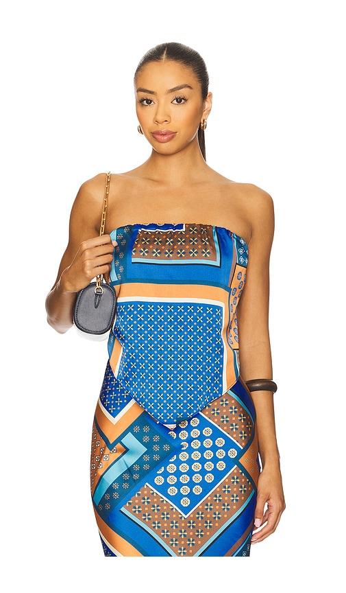 MISA Los Angeles Mae Top in Royal by MISA LOS ANGELES