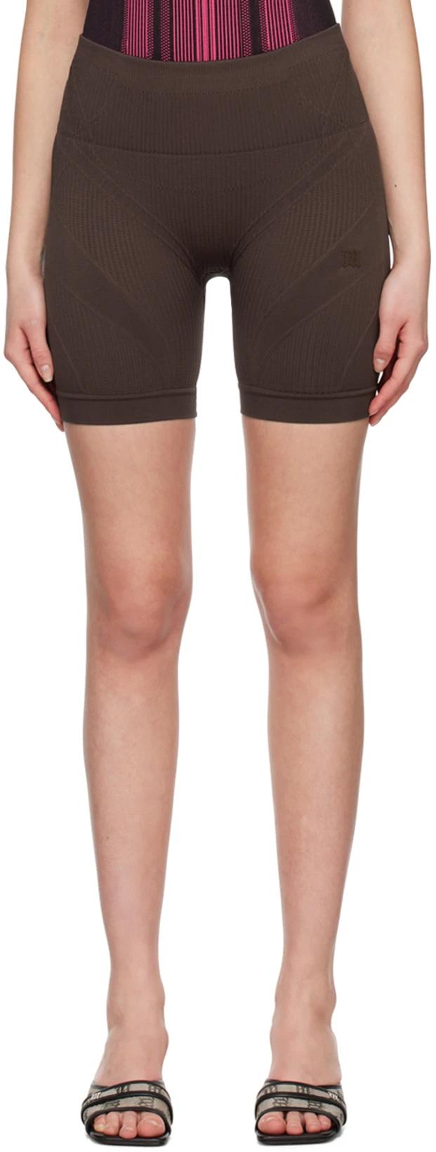 Brown Gaia Shorts by MISBHV
