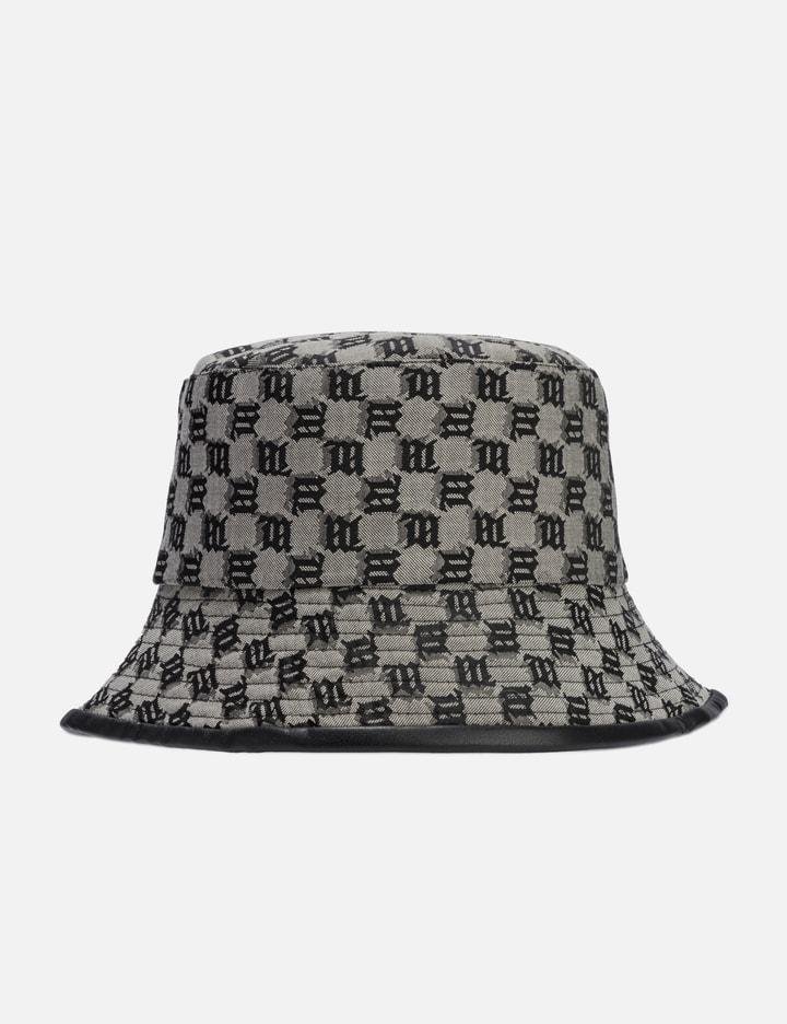Leather-Trimmed Monogram Bucket Hat by MISBHV