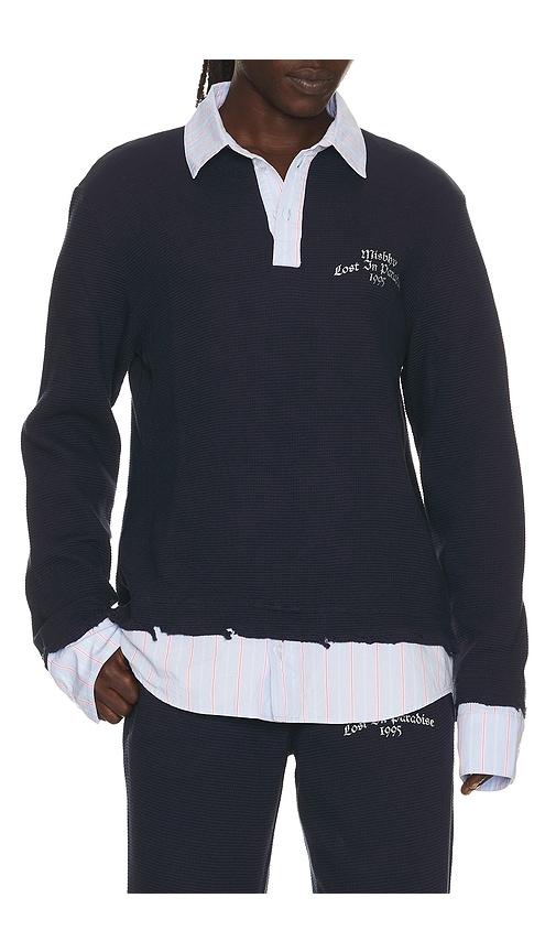 MISBHV 2in1 Varsity Polo in Navy by MISBHV