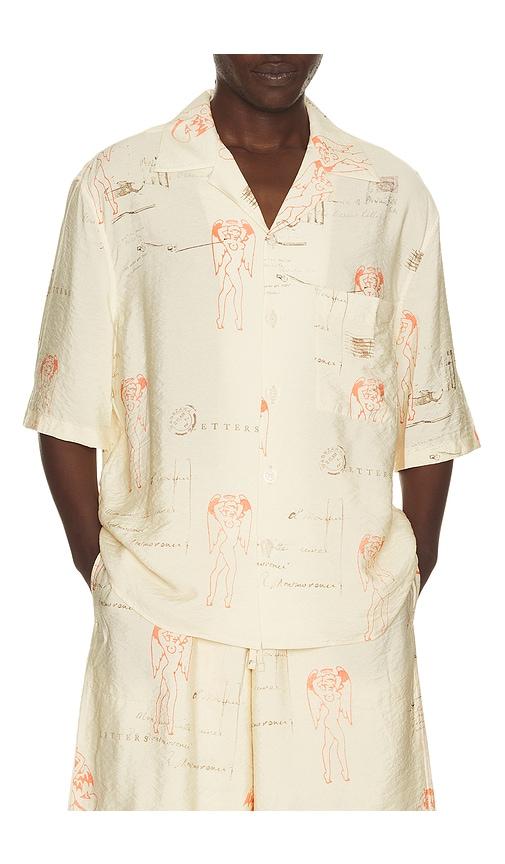 MISBHV Devil & Angel Postcard Shirt in Cream by MISBHV