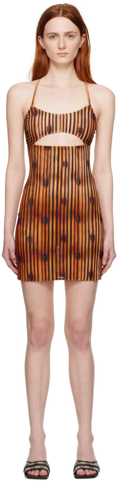 Orange Grunge Minidress by MISBHV