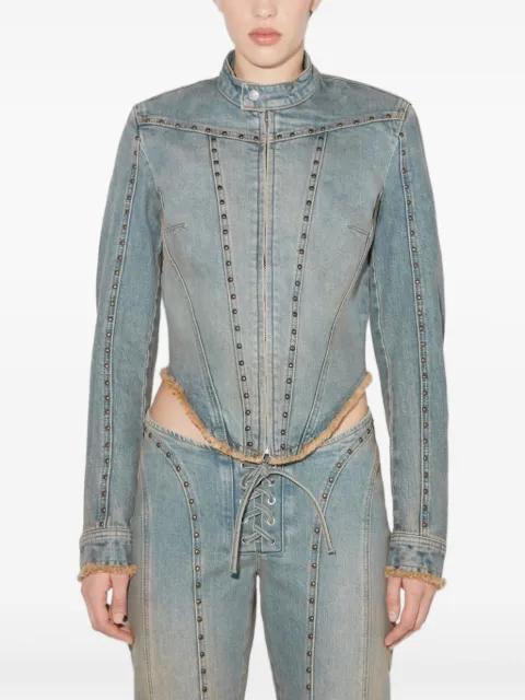 Sunset stud-embellished denim jacket by MISBHV