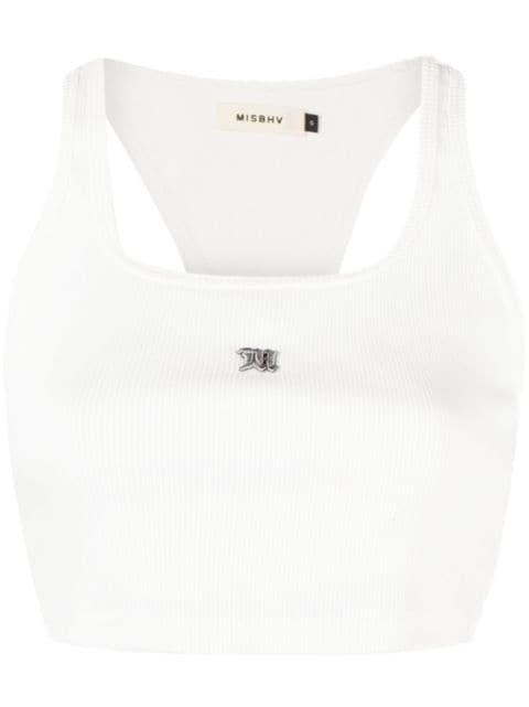 The M logo-embroidered top by MISBHV