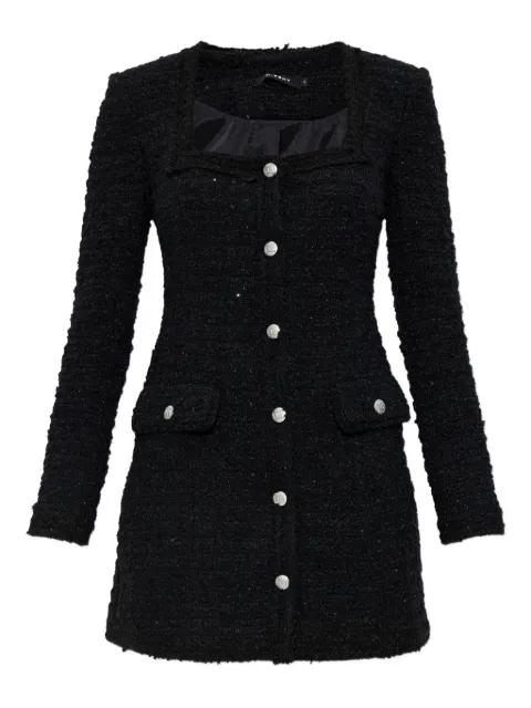 button-up tweed dress by MISBHV
