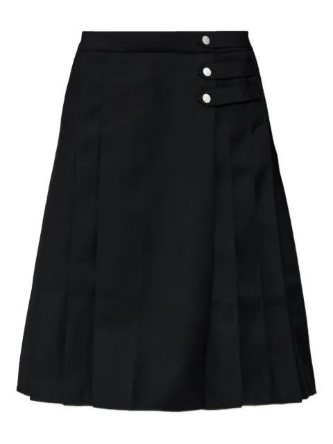 buttoned pleated skirt by MISBHV