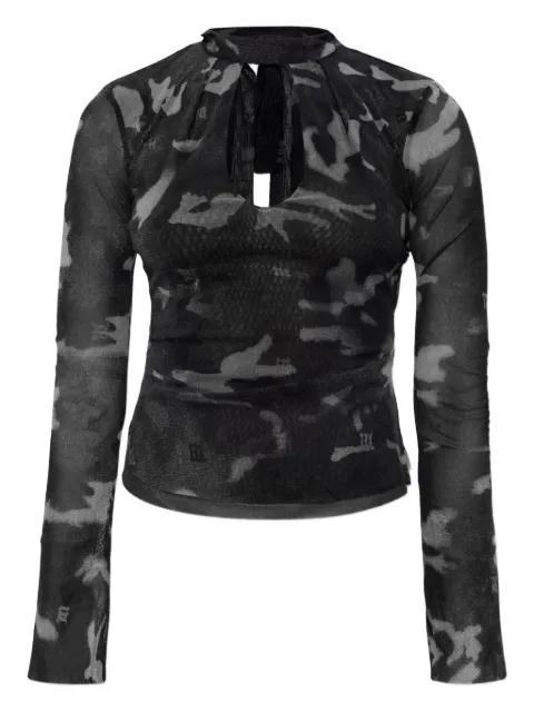 camouflage-print blouse by MISBHV