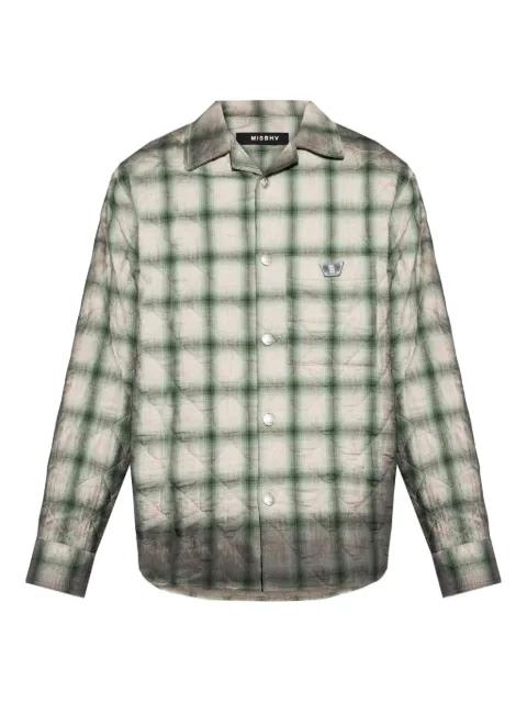 checked quilted overshirt by MISBHV
