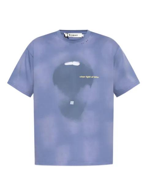 distressed-effect T-shirt by MISBHV