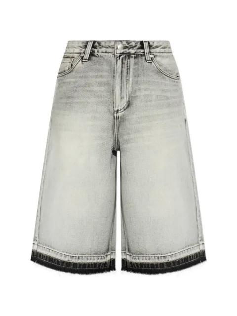 frayed denim shorts by MISBHV