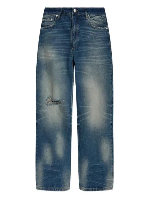 frayed-knee jeans by MISBHV
