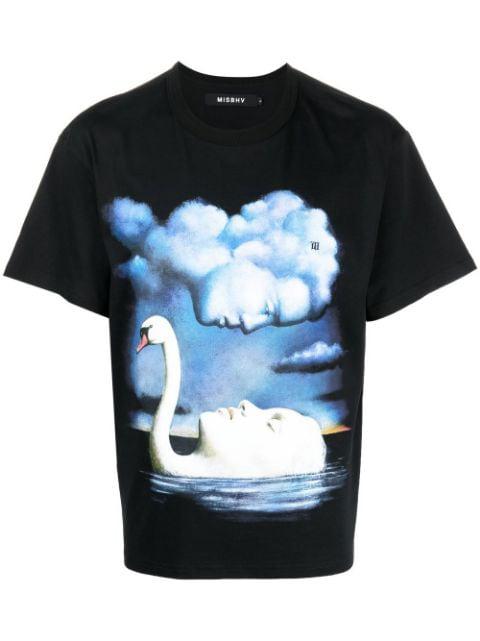 graphic print crew-neck T-shirt by MISBHV