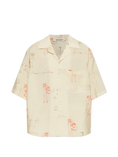 graphic-print shirt by MISBHV