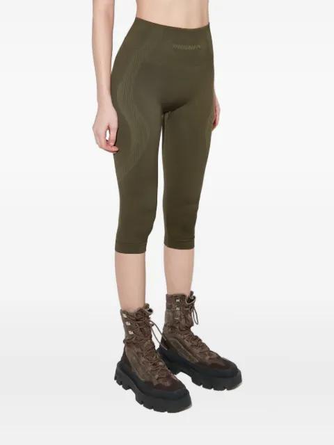 jacquard logo striped capri leggings by MISBHV