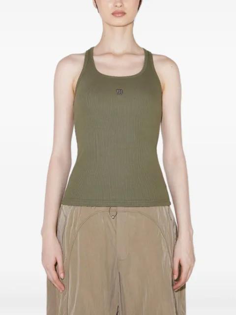 logo-detail scoop-neck tank top by MISBHV