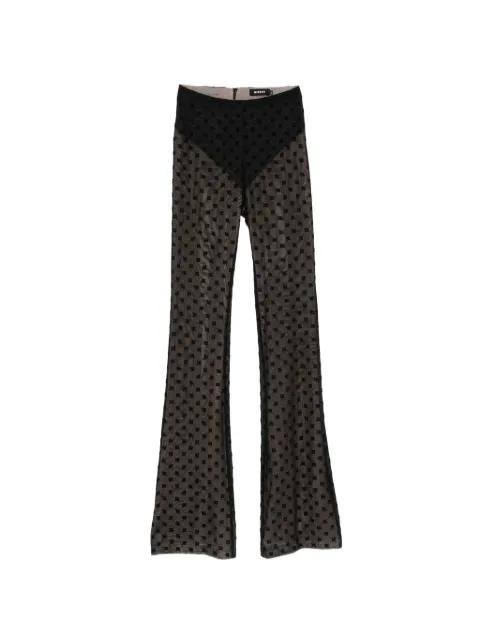 logo-pattern trousers by MISBHV