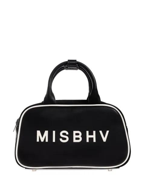 logo-plaque top-handle tote bag by MISBHV