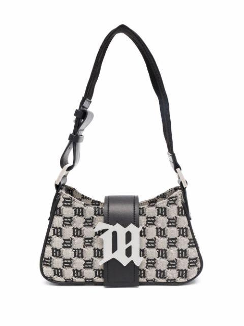 logo-plaque woven shoulder bag by MISBHV