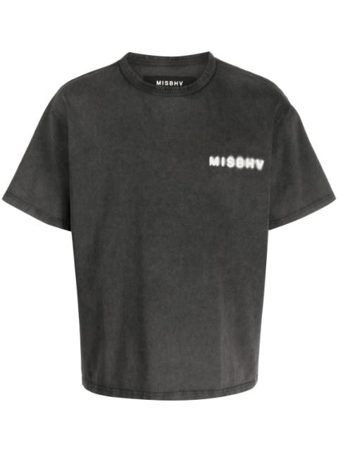 logo-print cotton T-shirt by MISBHV