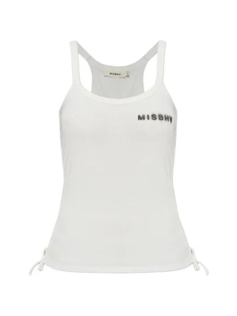 logo-print tank top by MISBHV