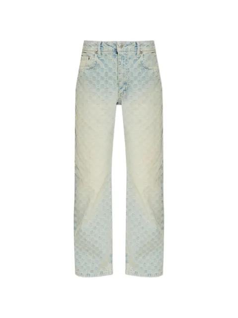 monogram-jacquard jeans by MISBHV